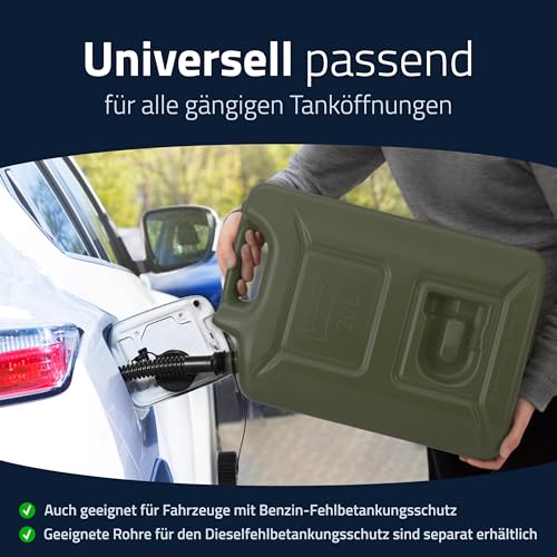hünersdorff Kraftstoff-Kanister Profi 20L für Benzin, Diesel und andere Gefahrgüter, UN-Zulassung, Made in Germany… – Ansicht 6