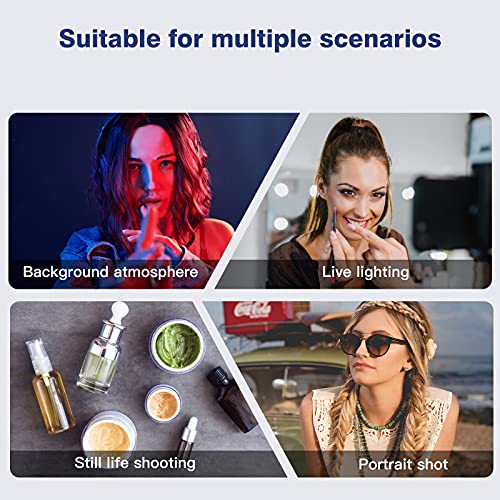 D&F Kamera-Videoleuchte, Eingebauter 3000-mAh-Akku, Dimmbare 2500-9000K LED-Kameraleuchte mit Videokonferenz… – Bild 7