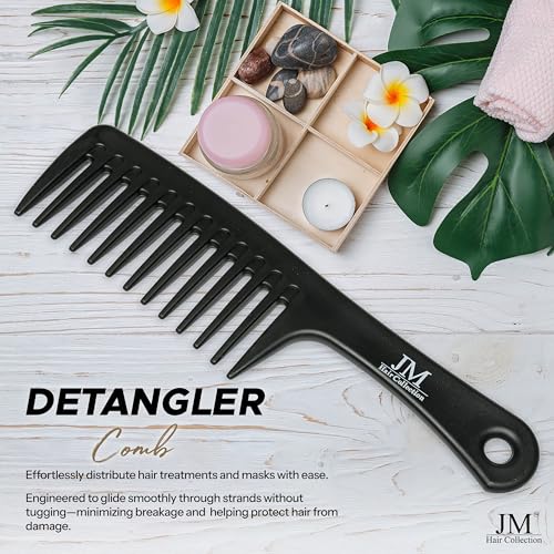 Peine de Dientes Anchos para Cabello Rizado Negro miniatura 7