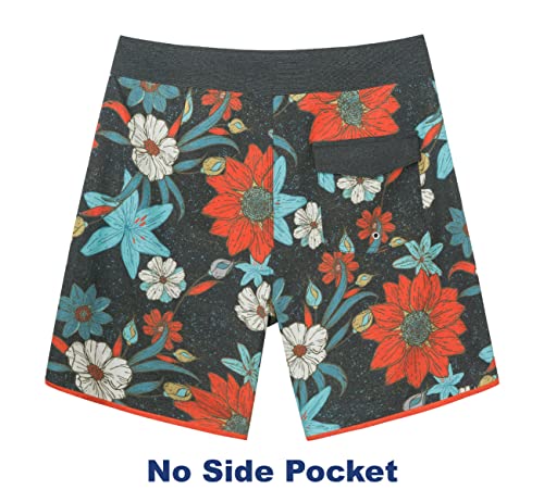 SURF CUZ Men's Board Short Beach Short 4-Way Stretch Swim Short3