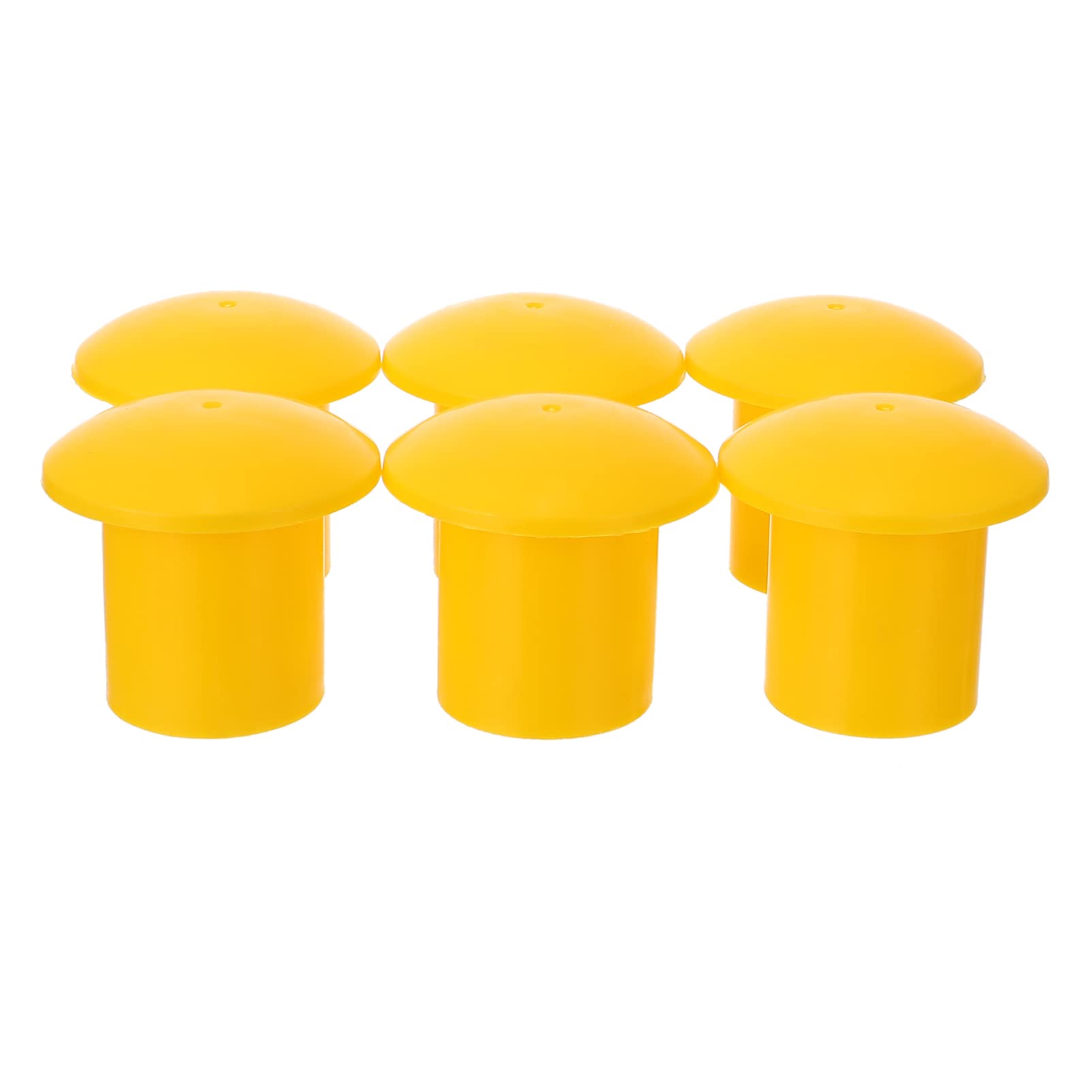 UKCOCO Accessories 30pcs Mushroom Rebar Caps Rebar Safety Caps Rebar Caps Covers for Diameter 16-25mm Reinforcement Yellow Plastic Sleeves