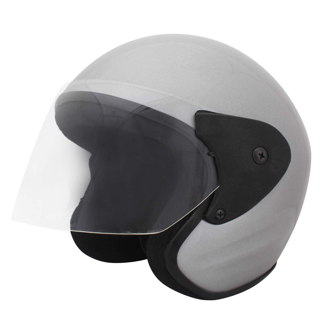 Sage Square Deltz Two Wheeler (ISI Marked) Helmet for Men, Women (Extra Large - XL, Silver Glossy)-image-24