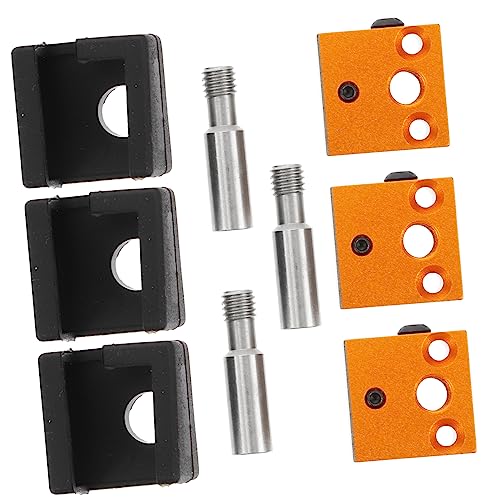 Healeved Heating Block Heat Sink Printer Hot End Silicone Socks for Throat Tube Extruder Aluminum Block Hotend Kit