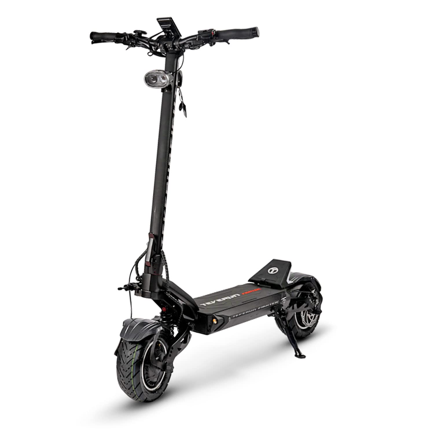 Teverun Trottinette Electrique Fighter 11, 2 Moteurs 2500W, Autonomie jusqu'à 80km, 25 KM/H, Écran LED 5x5, Une Trottinette Robuste et puissante, Noire