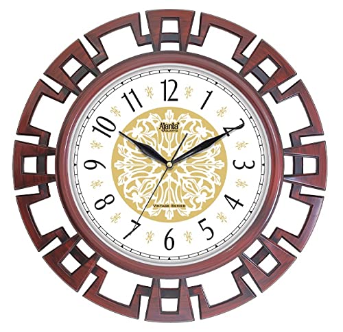 Ajanta Plastic Wall Clock 15.7 Inches Vintage Wall Clock for Bedroom, Hall, Drawing Room & Home (White), Analog (B09QJVJFY2) Amazon Price History, Amazon Price Tracker
