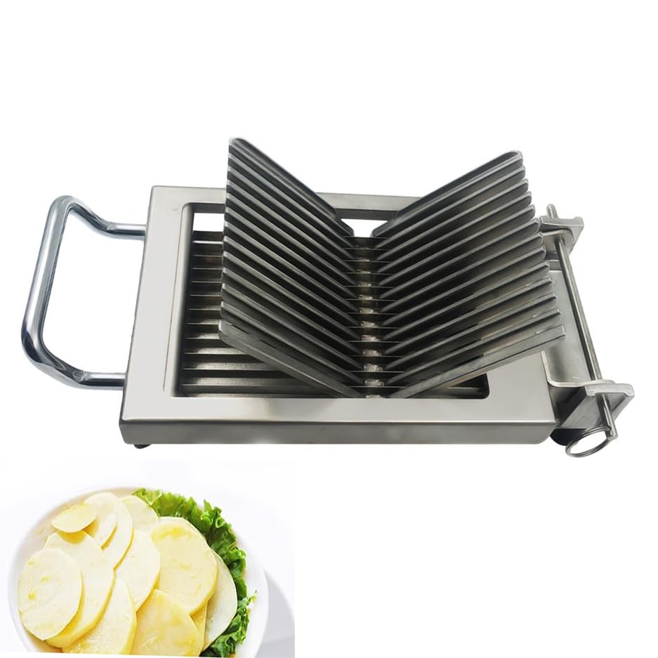 Trancheur manuel légumes fruits oignon chou avec double bloc de lames inox 10mm 20mm