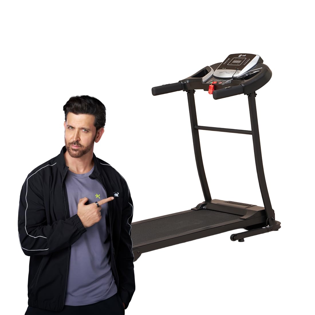 Cult Run S3.0 3HP Peak, Max Weight: 100 Kg, Manual Incline Single Function Motorized Treadmill for Home Gym Fitness & 1 Year Warranty,Black