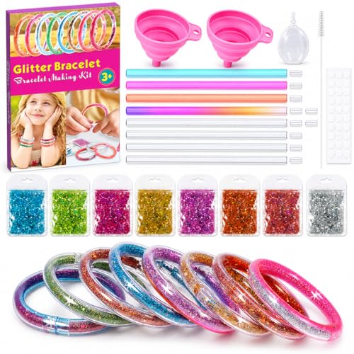 Funblitz Cadeau Fille 6-12 Ans, Activités Manuelles pour Enfants, Kits de Loisirs Créatifs, Jouet 6-10 Ans, Kit Bracelet, Jeux Enfant, Idée Cadeau Ado,...