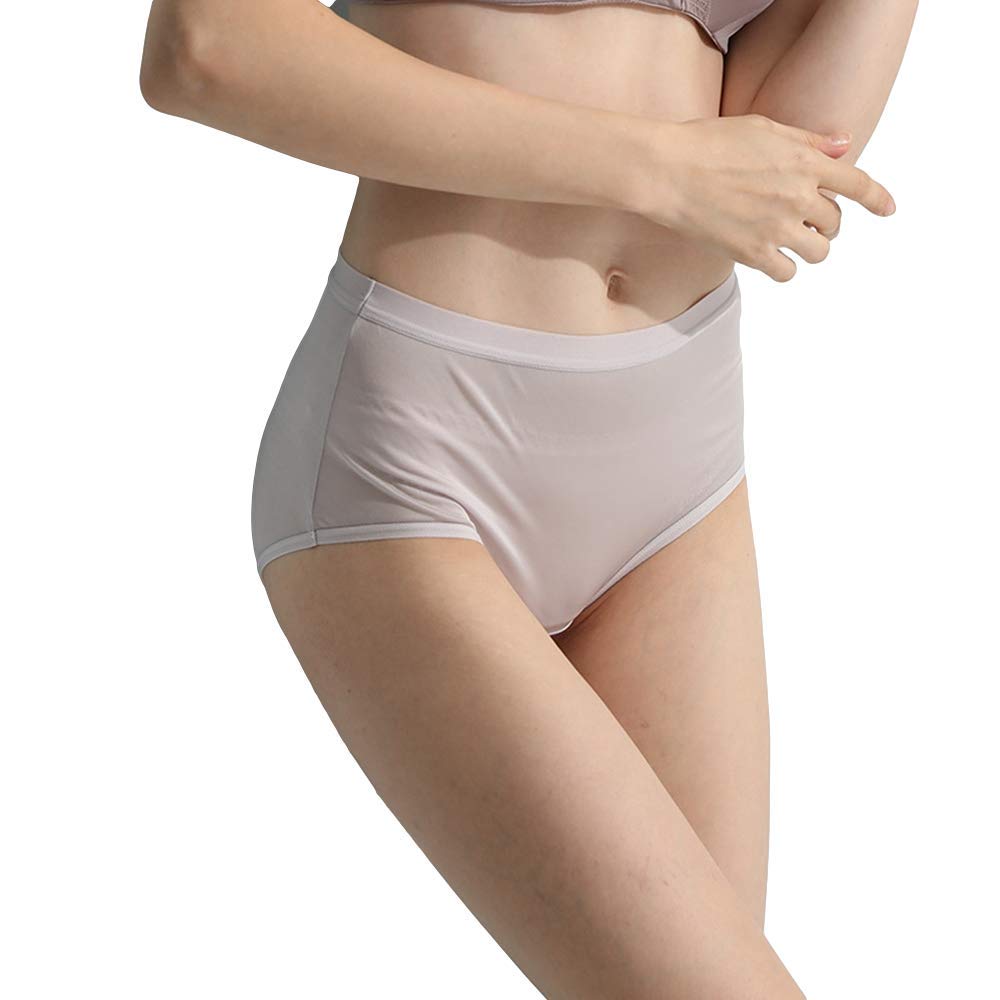 Slip Donna Vita Alta Mutande in 100% Seta Ultralight Culotte Antibatterico Confortevole Traspirante
