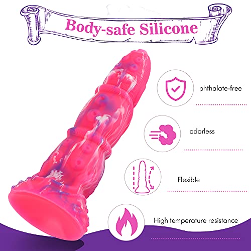 Hismith 7.54" Realistic Tentacle Dragon Dildo - Image 4