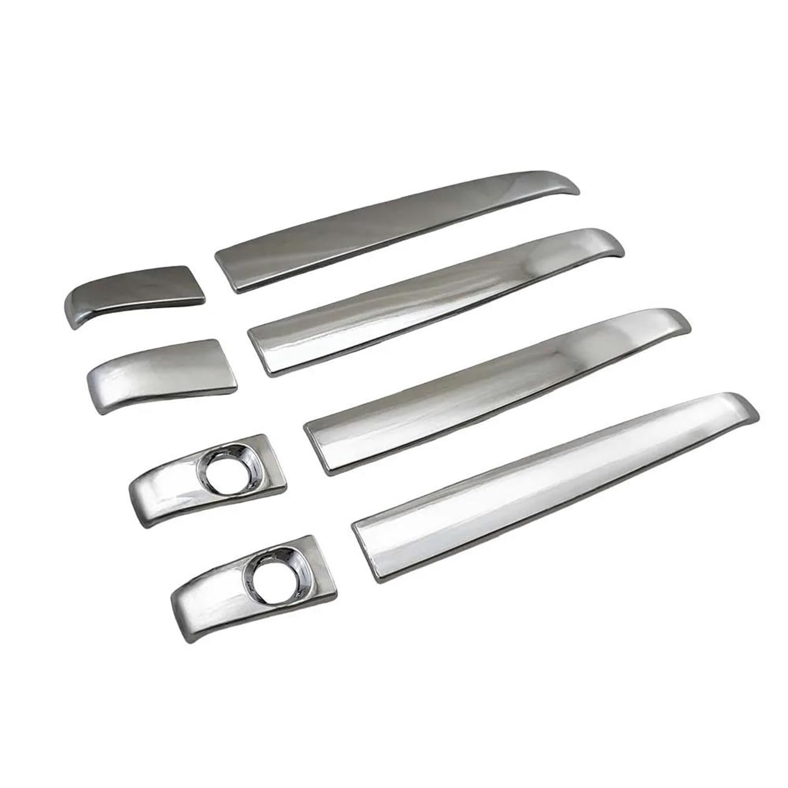 Jtwmty Style2 Side Door Parts For Toyota For Camry 2012-2017 Chrome Silver Door Handle Cover Stickers Exterior Parts Car Accessories Trim(Style2)