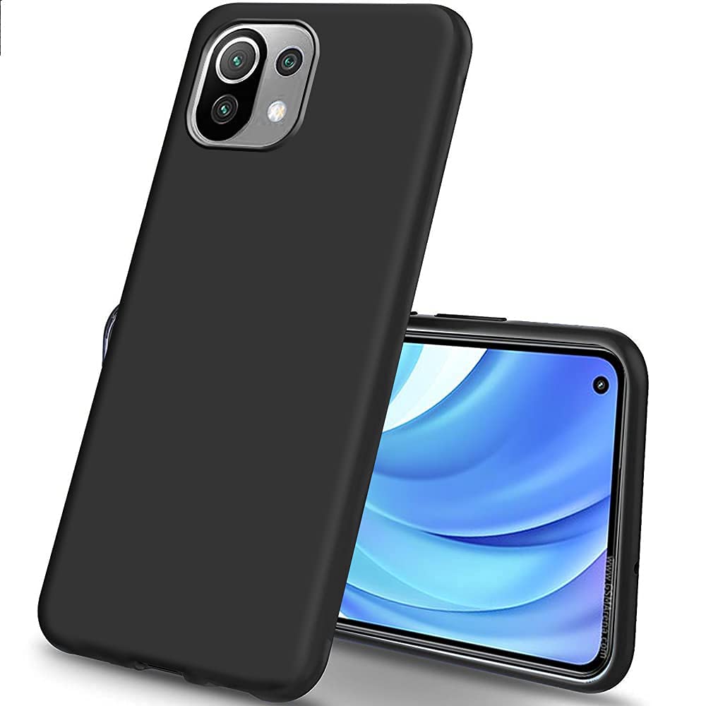 Empire Accessories Silicone Soft Flexible|Candy Case|Back Case Cover For Mi 11 Lite Ne 5G-Black (B09M8ZFKKJ) Amazon Price History, Amazon Price Tracker