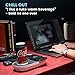 Nomodo Trio Wireless Qi-Certified Fast Charger with Mug Warmer/Drink Cooler