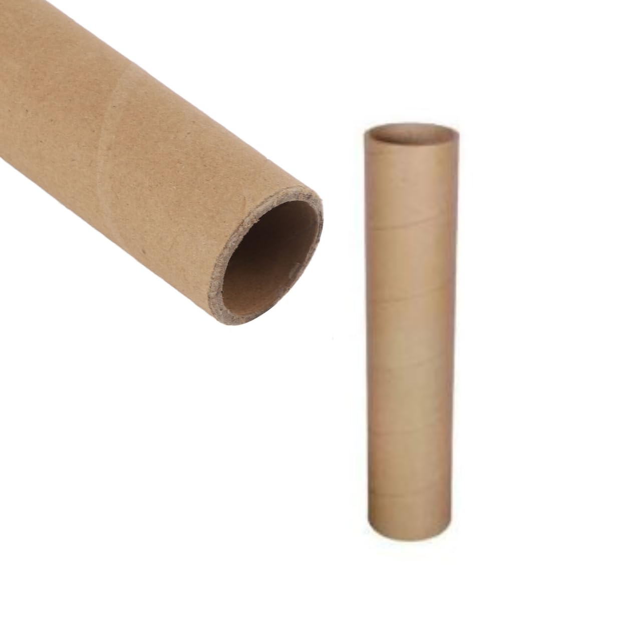 Himavat Cardboard mailing Tubes Suitable for Packing and Shipping of Maps documents Art Work Paintings Posters Packing 20 inch Long and 3.5 inch Diameter Without lids pack of (2)