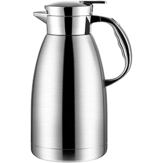 HEAVENGLOW Stainless Steel Coffee Carafe 2.3L Teapot Jug for Beverage Water Hot Liquids