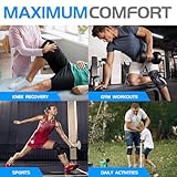 2 Pack Knee Support for Women/Men, Knee Brace Compression Sleeve Support for Arthritis,Knee Pain Relief,Meniscus Tear,ACL,MCL,Joint Pain, Ligament Injury,Tendonitis,Running,Gym,Sports, Black L - Image 6