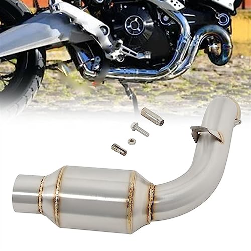 スリップオンオートバイ排気エスケープステンレスリンクパイプ触媒削除に適合するエリミネーター強化に適合するスクランブラー 1100 2018 2019 2020