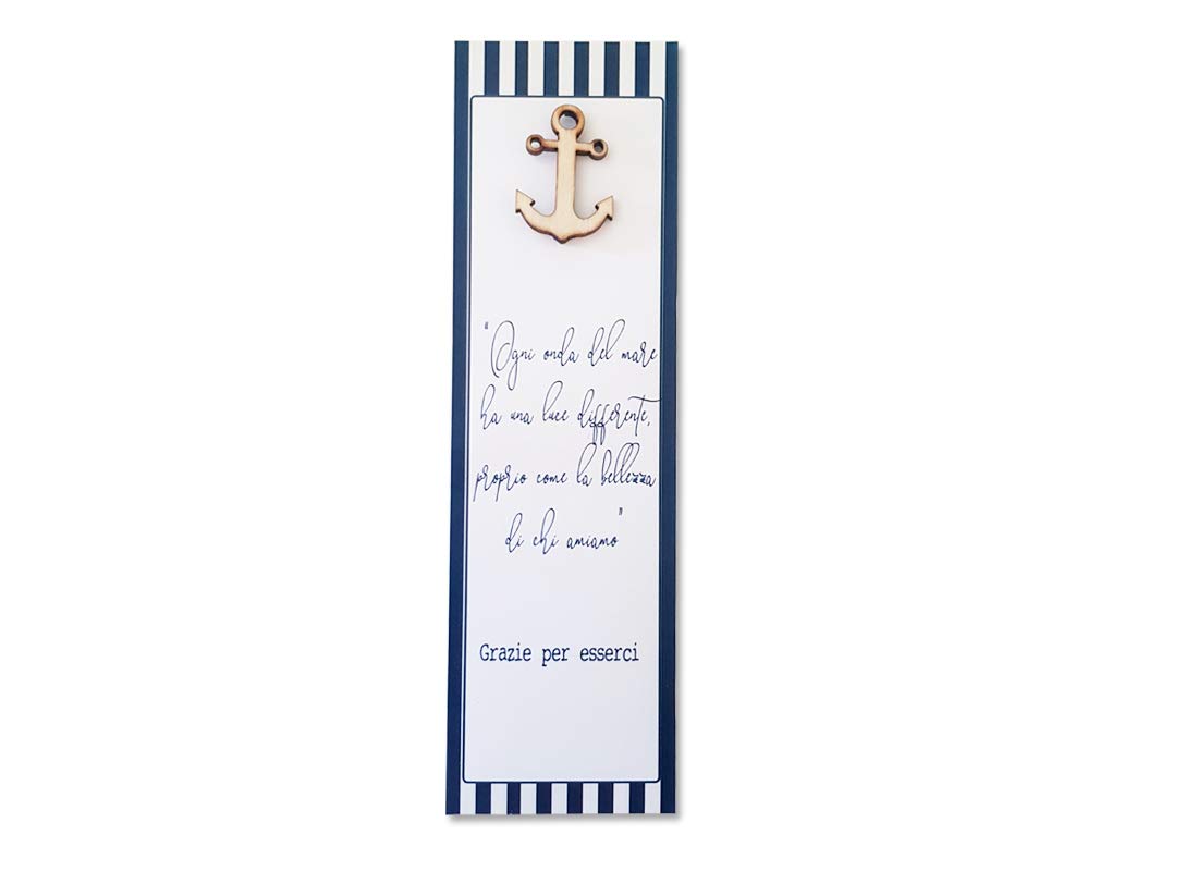 irpot 20 pz. segnaposto in Carta Tema Mare con Decorazioni Legno Assortiti SP1mare