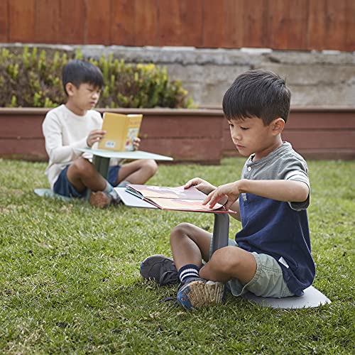 Image of ECR4Kids The Surf Portable Lap Desk, Flexible Seating, Light Grey