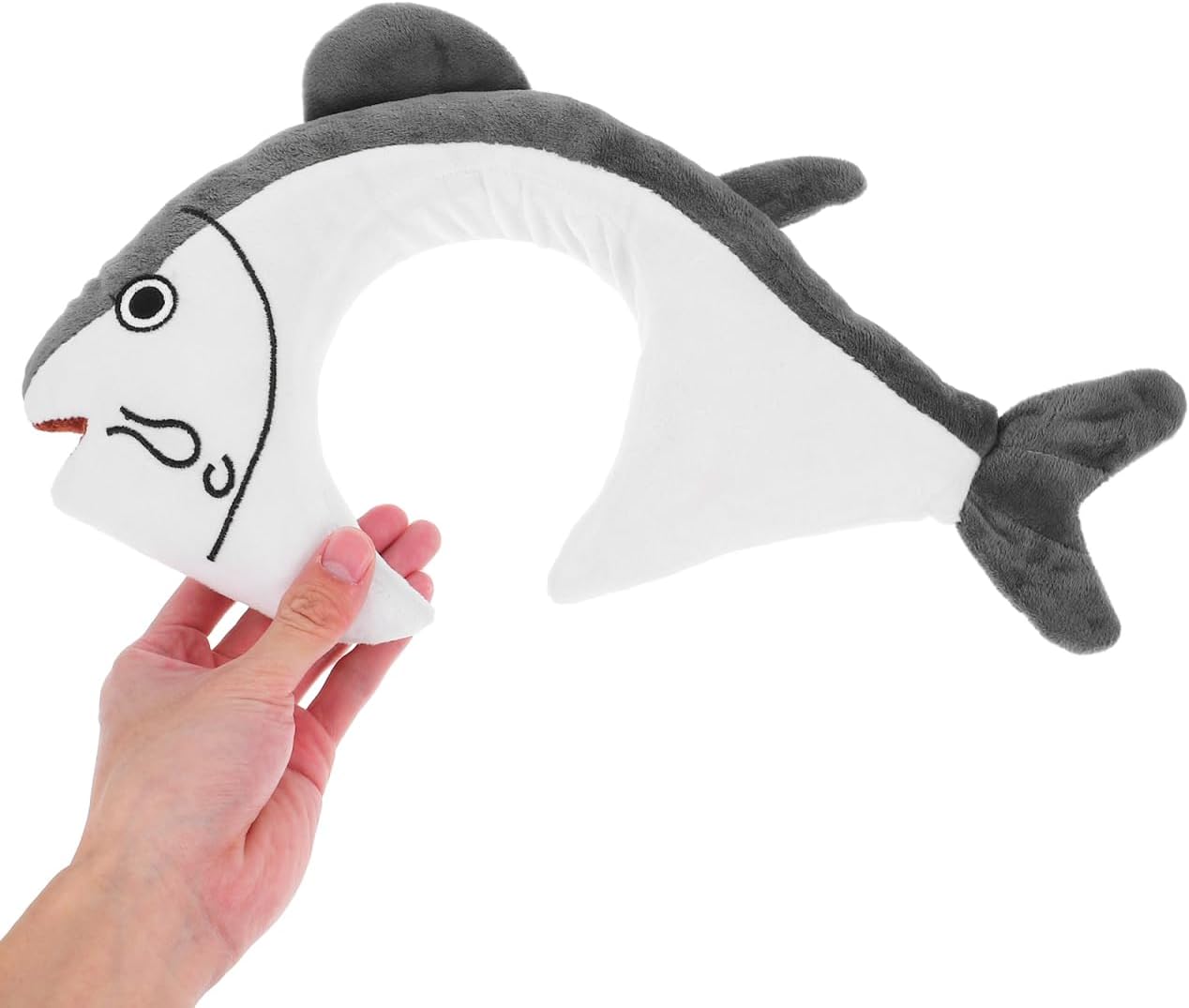 Abaodam Kids Headbands 2-Pack Funny Plush Fish Headband Ocean Animal Hair Bands for Girls Ages 4-8 Halloween Costume Party Accessory