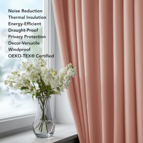 Deconovo Blackout Curtains for Bedroom and Living Room 84 Inches Long by Deconovo - Used condition - Image 4