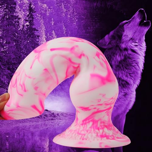 10.62in Pink Huge Dog Dildo With Knot, Silicone Large Canine Knotted Dildo - Image 3