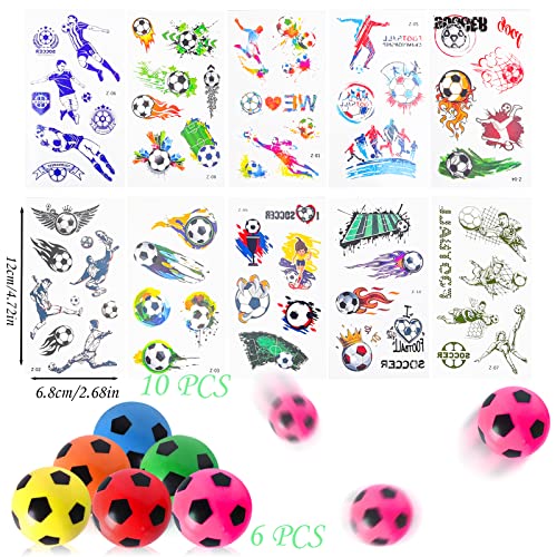 FORMIZON Football Anniversaire Cadeau, 68 Pièces Kit de Fête Football, Balles Rebondissantes Porte Clés Football… - Image 3