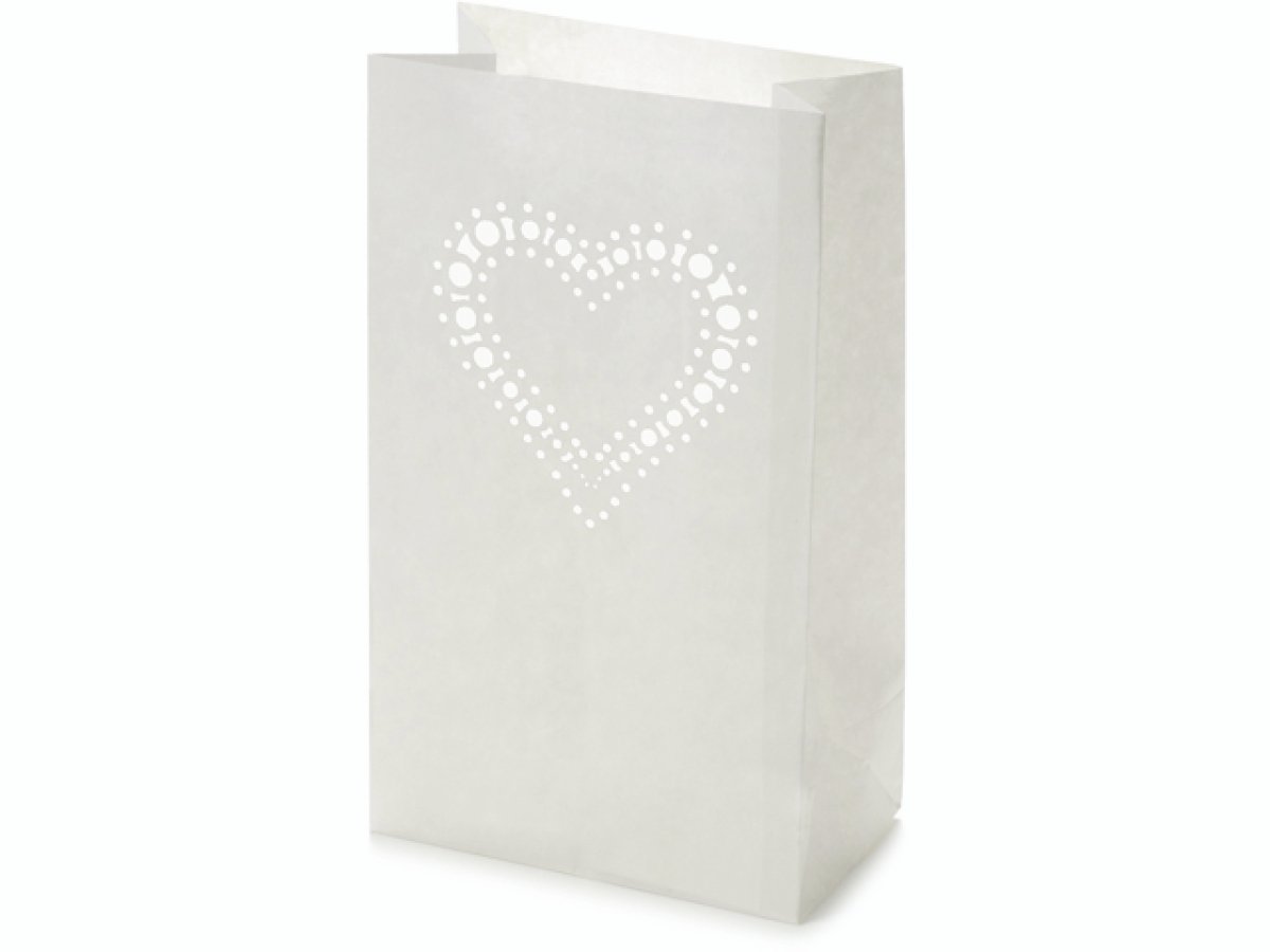 Knorr Prandell 26.5 x 15.5 x 9 cm Light Bags Large Heart, Pack of 1, White