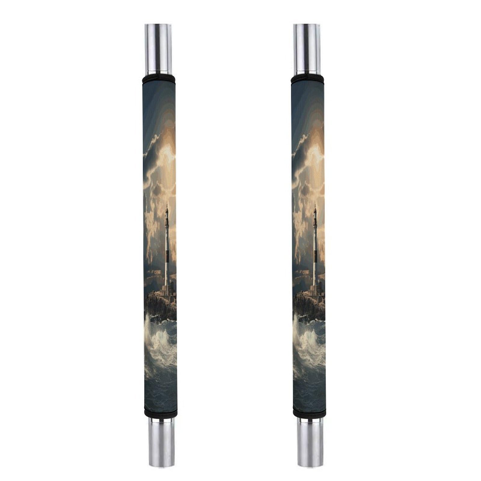 Fodpand Style Old Lighthouse By The Sea Kitchen Handle Cover, Keep Your Kitchen Appliance Clean, Fashion Refrigerator Anti Slip Sleeve,Anti Slip Handle Cover For Refrigerators Ovens Cabinets Dishwashers