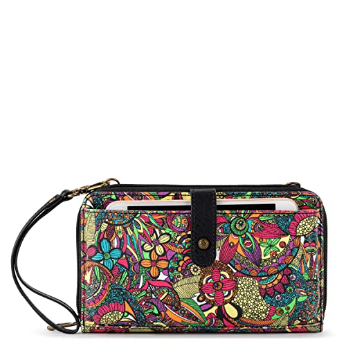 Sakroots Cruzado Grande para Smartphone en Lona revestida, Bolso Convertible, Rainbow Spirit Desert 2 para Mujer, Talla única