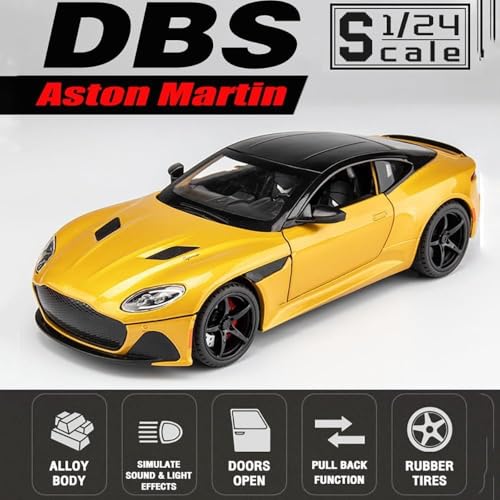 Image of Scale Exclusive Alloy Metal Pull Back | Die-cast Car Model with Sound Light Mini Auto Toy for Kids Metal Model Toy Car with Sound and Light (1.22 Scale- A|M -Yellow)