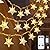 Star String Lights Plug in - 33 ft 100 LED Star Fairy String Lights with Remote and Timer, Waterproof for Bedroom Porch Wedding Party Patio Garden Tent Indoor Outdoor Décor, Warm White