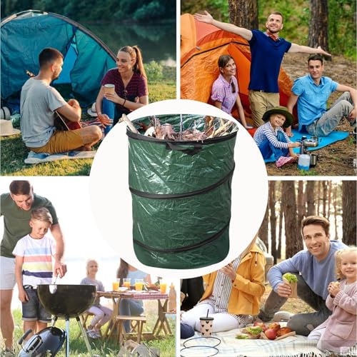 Poubelle de camping pliable compacte et bac à compost portable multifonctionnel