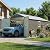Greesum 12x20FT Metal Carport with Walk-in Side Door, All Weather Metal Garage Shed with Window and Vent, Canopy Shelter with Heavy Duty Frame and Galvanized Roof for Cars, Tools, Boats, Black