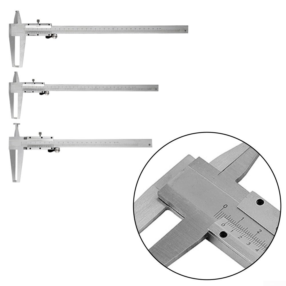 Calibrador digital de acero inoxidable Medidor de profundidad preciso Dispositivo de medición 9-300mm Vernier electrónico para trabajos en metal (9-200 m)