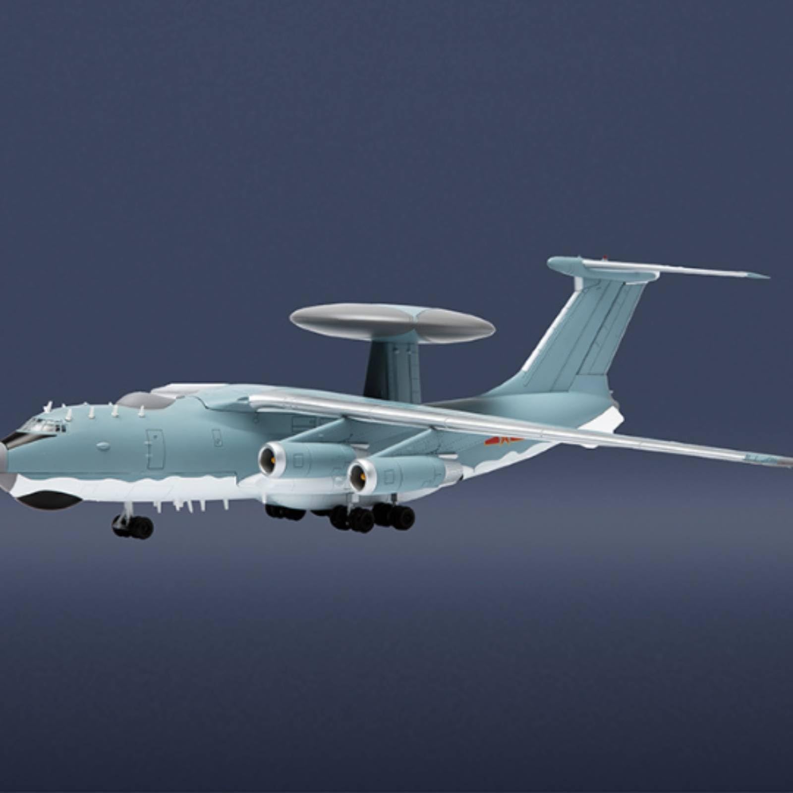 Aereo Avanzato Aeromodello Statico Aereo da Allerta Velivolo Collezionisti Aeroplano Militare Fusoliera in Lega con Finitura Realistica E Cupola di