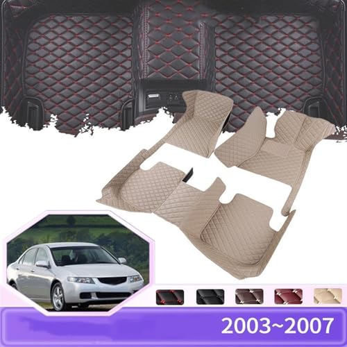 Tapis de sol pour voiture Accord 7 en cuir de haute qualité RHD