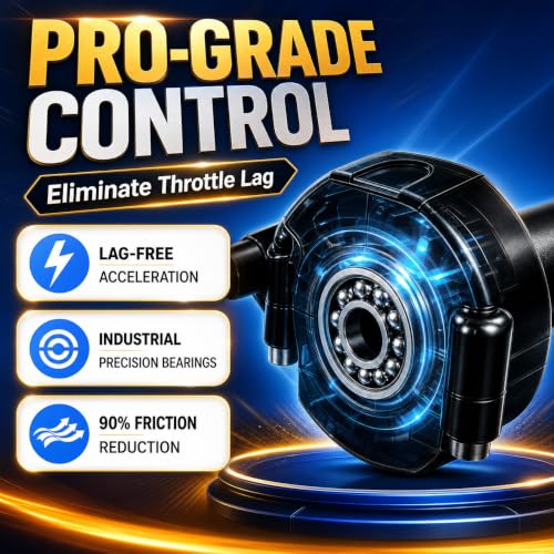 Image of Ebike Full Twist Throttle for Macfox, 3 Pin Surron Style Throttle Grip Kit 12V-72V Compatible with HappyRun Freego Heybike Electric Dirt Bike