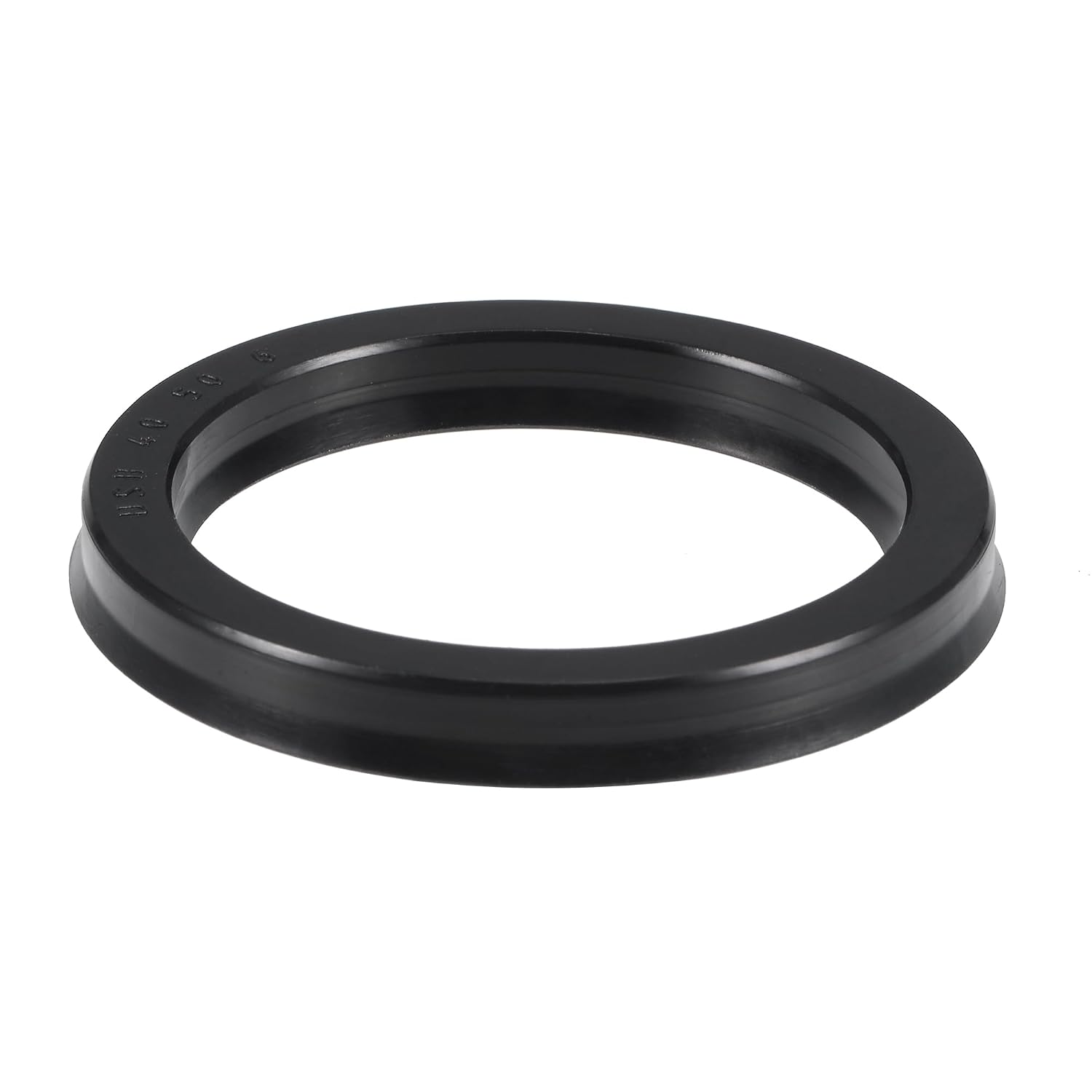 YOKIVE 1 Pcs USH Radial Shaft Seals, Industry NBR Oil Seals for Hydraulic Cylinders (Black, 16-mm ID x 24-mm OD 5-mm Width)