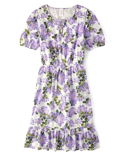 Gymboree,Short Cap Sleeve Flowy Spring Dress,Bunnys Tail,Large (Adult)