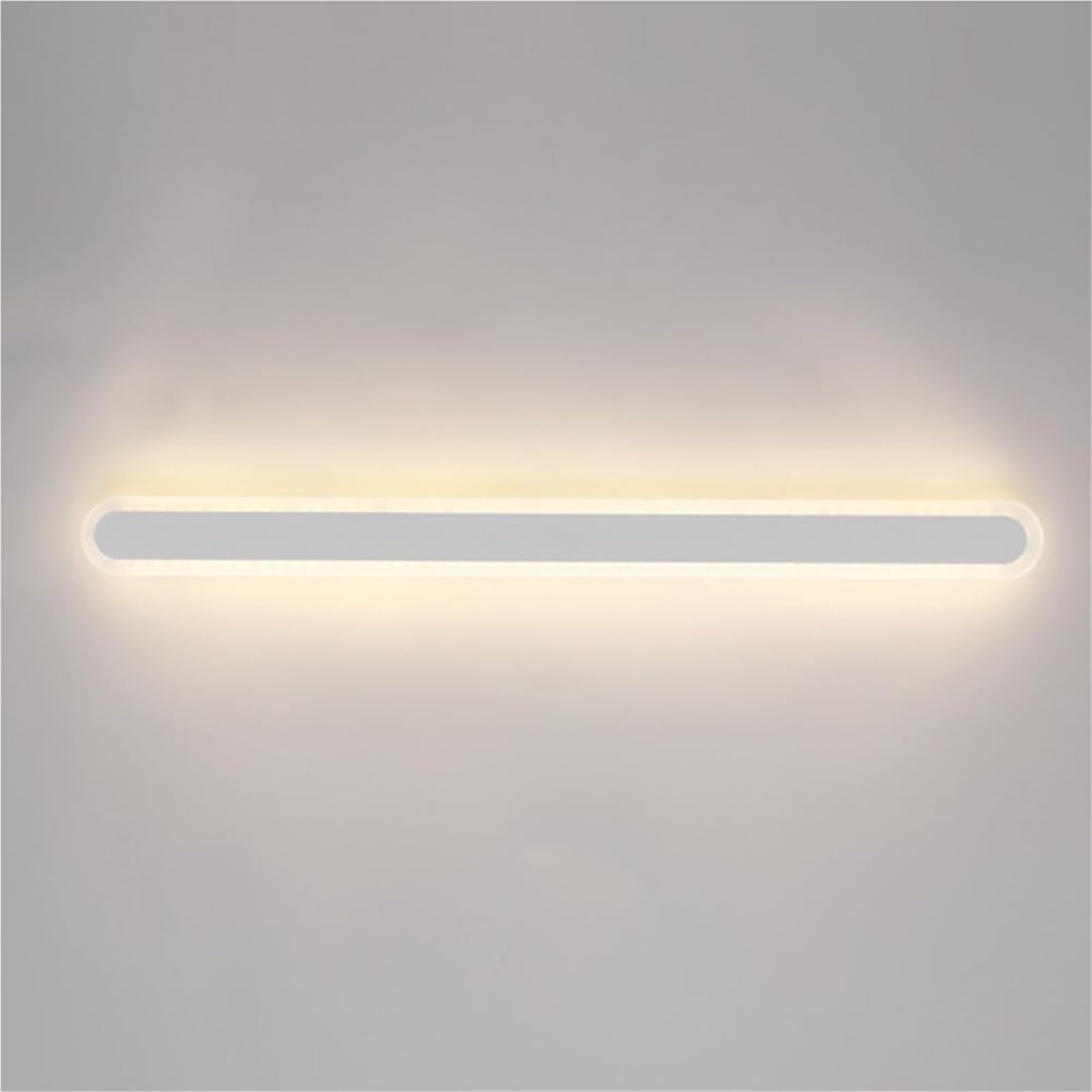 HCZKIUJY Wall Lamps & Sconces Outdoor Waterproof Linear Wall Light with Black Metal e and Acrylic Shade, Long Sconce, Decorative Courtyard Lighting Fixture, Background Atmosphere Lamps(White-80CM)