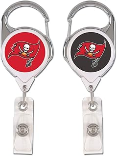 WinCraft NFL Tampa Bay Buccaneers Premium Retractable Badge Holder, One Size, Team Color
