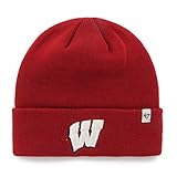 Wisconsin Badgers Red Raised Cuff Knit