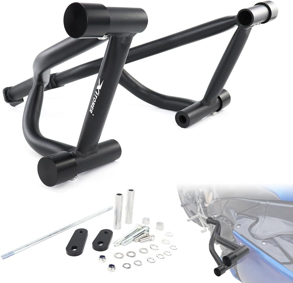 Xitomer Stunt Crash Cage Compatible with YZF R1 2009-2014 Engine Guard for YZF-R1 YZFR1 Crash Bar Motorcycle Highway Bar Race Rail