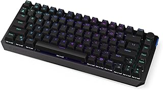 Endorfy Thock 75% Wireless Black, 75% teclado mecânico sem fio, QWERTY, interruptores Kailh Box Black, RGB, teclas PBT | EY5A074