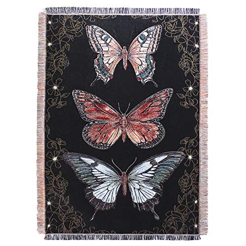 Yuntu Butterfly Throw Blanket Big Woven Butterfly Blankets Cover For Couch Chair Furniture 50X70 Inches Butterfly Gifts For Women #TOP3