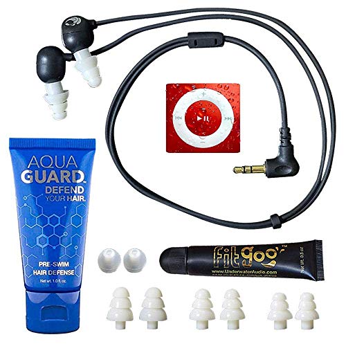 Underwater Audio 100% Waterproofing Compatible with iPod Shuffle, Swimbuds Flip, AquaGuard, and Fitgoo