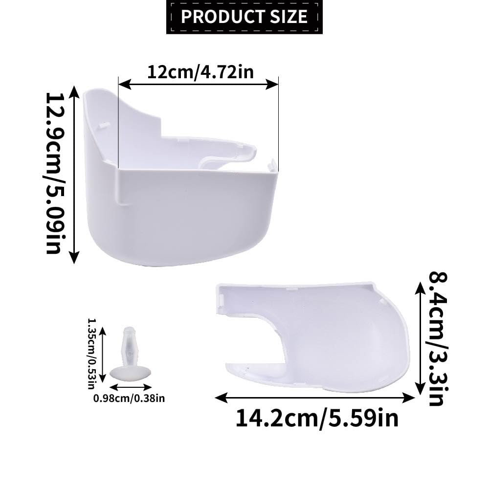Embout gauche et droit pour auvent compatible avec Fiamma F45i L Blanc 98655-014