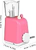iplusmile Máquina Automática de Tejer i-Cord, Herramienta Eléctrica Hacedora de Cordón de Hilo para Arte con Alambre Tejido, Tricotín Crochet Francés con Pinza Fijadora y Cable USB (Rosa) 3