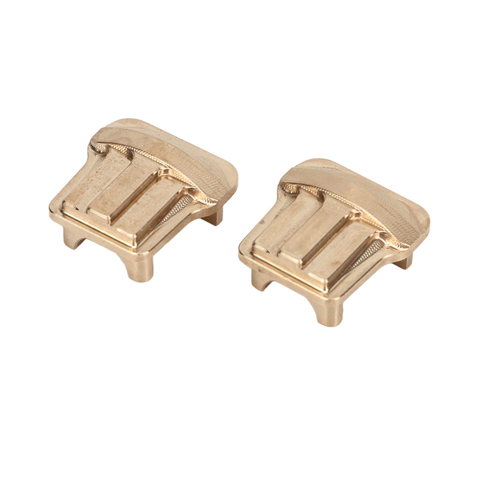 RC Car Caster Block C Hub Kierownica Pokrywa mostu Obudowa Mosiądz Zestaw akcesoriów do modernizacji dla Traxxas 1/18 Pojazd zdalnie sterowany Kolor złoty 2 sztuki